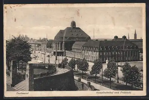 AK Dortmund, Hauptbahnhof mit Freistuhl