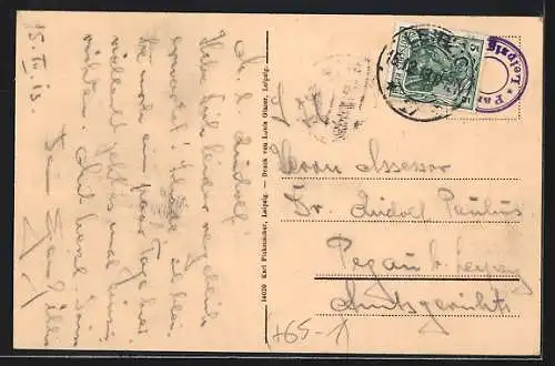 AK Leipzig, Hauptbahnhof und Vorplatz