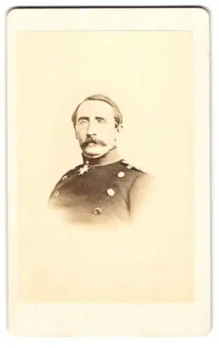 Fotografie Portrait August Karl von Goeben, führte bis zum Tod das Generalkommando des VIII. Armee-Korps in Koblenz