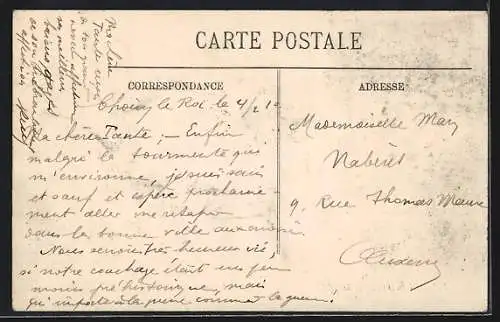 AK Paris, Inondations de janvier 1910, Avenue Ledru-Rollin