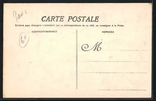 AK Paris, Inondations 1910, Rue des Grands-Augustins prise du quai