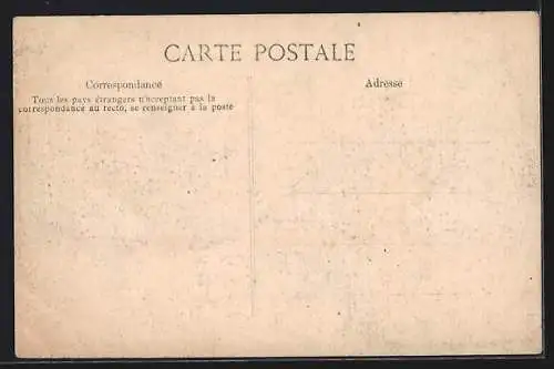 AK Paris, Crue de la Seine, Un fiacre dans une rue de Grenelle