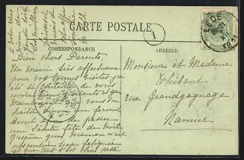 AK Paris, Inondations de janvier 1910, Le Pont de l`Alma