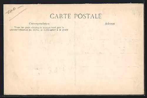 AK Paris, Crue de la Seine, Rue des Ursins inondée devant un café