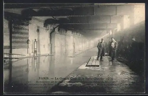 AK Paris, La Grande Crue de la Seine, Janvier 1910