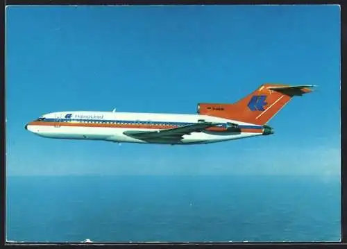 AK Flugzeug, Hapag-Lloyd Boeing-Jet 727 in der Luft