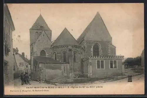 AK Saint-Martin-le-Beau, Église du XIe au XVIIe siècle