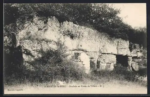 AK Saint-Martin-le-Beau, Rochers et Caves de Villers