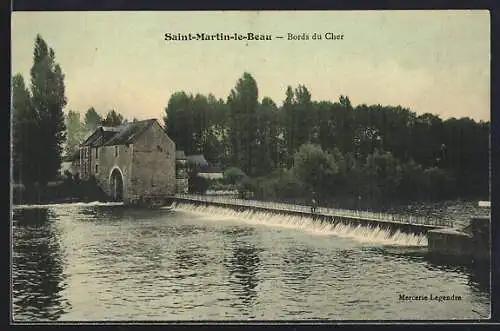 AK Saint-Martin-le-Beau, Bords du Cher