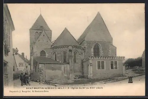 AK Saint-Martin-le-Beau, Église du XIe au XVIIe siècle