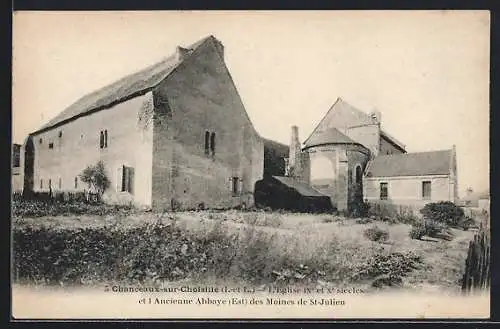 AK Chanceaux-sur-Choisille, L`Église IXe et XIe siècles et l`Ancienne Abbaye des Moines de St-Julien