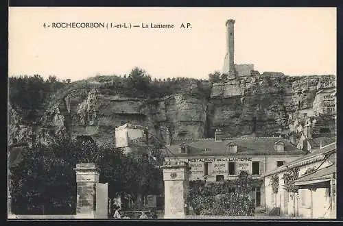 AK Rochecorbon, La Lanterne et les falaises rocheuses