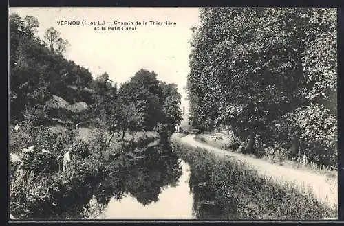 AK Vernou, Chemin de la Thierrière et le Petit Canal