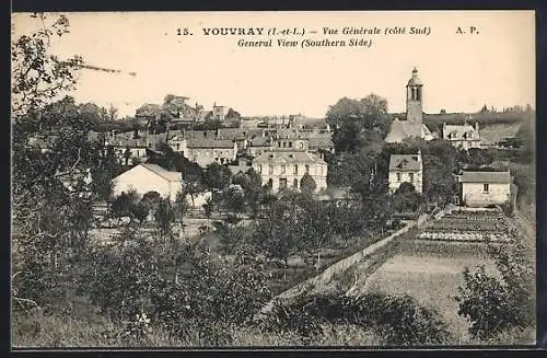 AK Vouvray, Vue Générale (côté Sud)