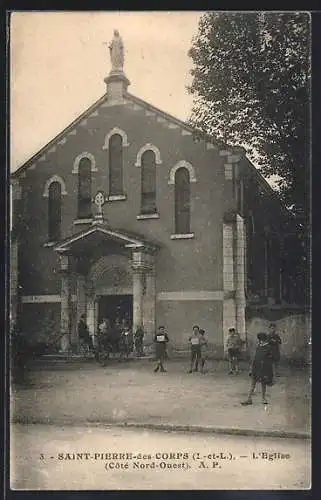 AK Saint-Pierre-des-Corps, L`Église côté Nord-Ouest