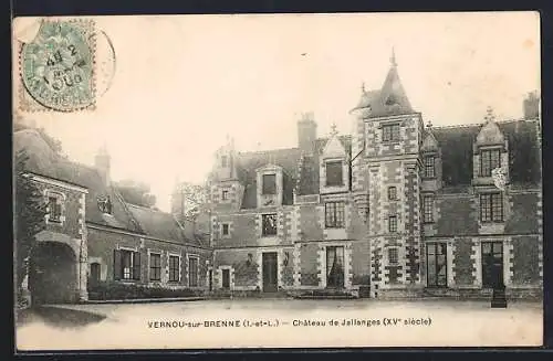 AK Vernou-sur-Brenne, Château de Jallanges (XVe siècle)