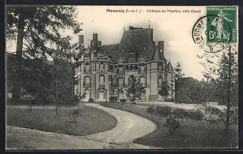 AK Monnaie, Château du Mortier, côté Ouest