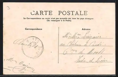 AK Tours, Cour du Lycée et le Monument