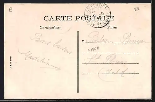 AK St-Patrice, Entrée du Château de Rochecotte et la gare