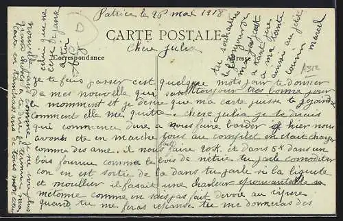 AK Saint-Patrice, Vue générale des toits et vignobles