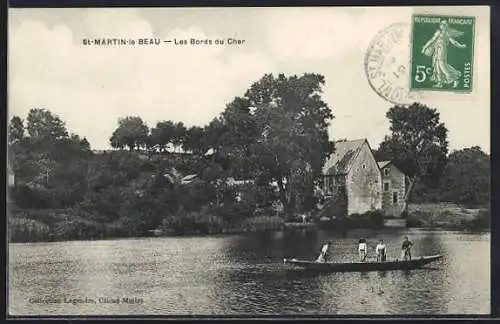 AK Saint-Martin-le-Beau, Les Bords du Cher