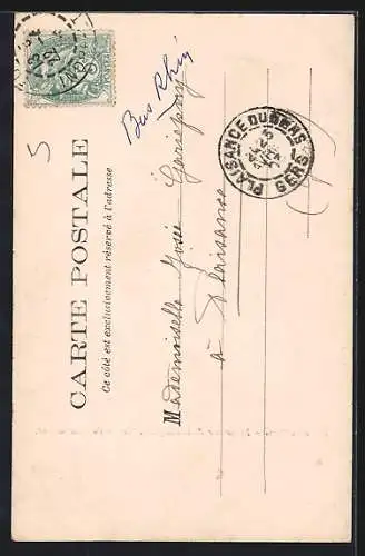 AK Marmoutiers, Extérieur de la Chapelle, Perron du Pensionnat