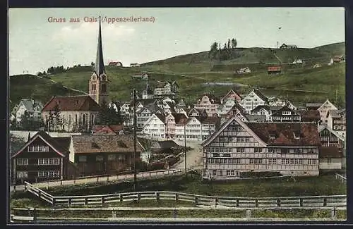 AK Gais, Blick zum Ort