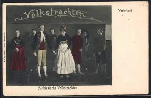 AK Westerland, Altfriesische Volkstrachten