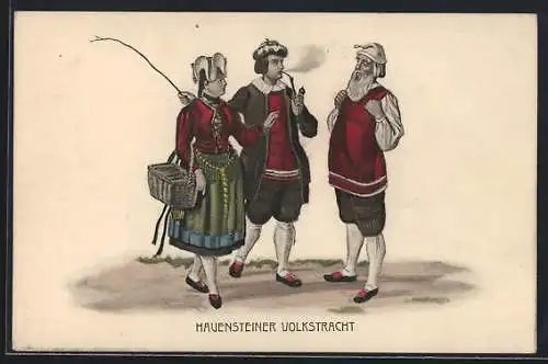 AK Männer in Hauensteiner Tracht