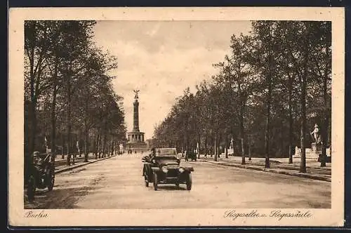 AK Berlin, Siegesallee und Siegessäule