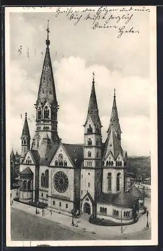 AK Berlin-Charlottenburg, Kaiser Wilhelm-Gedächtniskirche