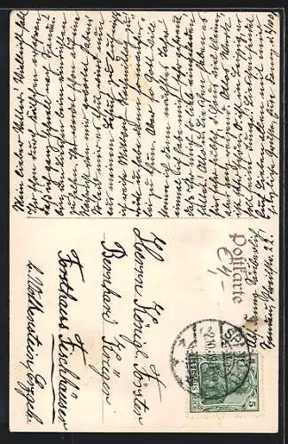 AK Berlin-Spandau, Juliusturm mit Steg und Flusspartie