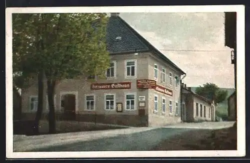AK Oberwiesenthal, Dotzauer`s Gasthaus v. K. Brückner