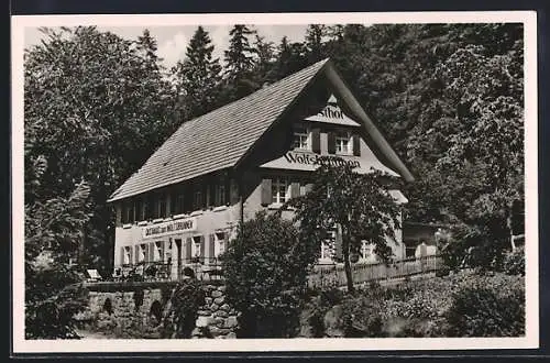 AK Seebach / Schwarzwald, Gasthof zum Wolfsbrunnen