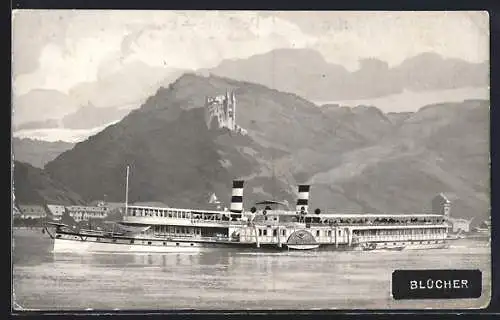 AK Dampfer Blücher der Köln-Düsseldorfer Rheindampfschiffahrt