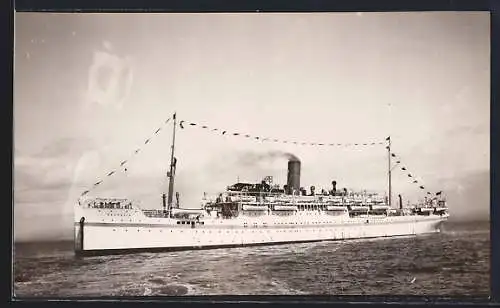Foto-AK Dampfer Neuralia auf See