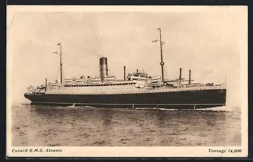 AK RMS Alaunia der Cunard Line