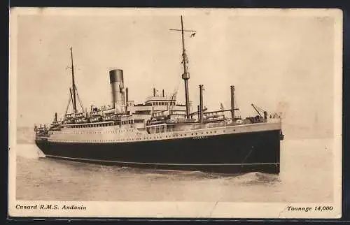 AK RMS Andania der Cunard Line