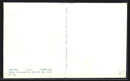 AK Dampfer Orcades der P & O