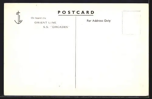 AK Passagierschiff S.S. Orcades in Fahrt, Orient Line