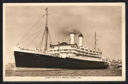 AK Passagierschiff R.M.S. Orontes der Orient Line