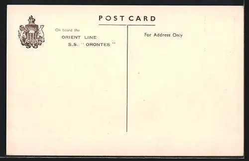 AK Orient Line, Passagierschiff S.S. Orontes auf dem Meer