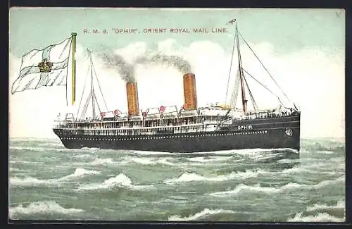 Künstler-AK RMS Ophir der Orient Royal Mail Line