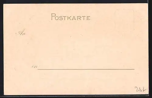 Lithographie Nazareth, Blick auf die Stadt