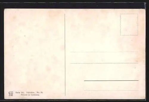 Künstler-AK Friedrich Perlberg: der Teich Bethesda in Jerusalem