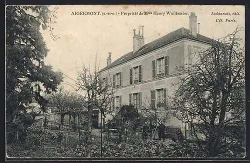 AK Aigremont, Propriete de Mme Henry Wuillemier mit Garten