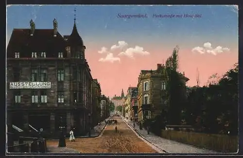 AK Saargemünd, Parktstrasse mit Hospital