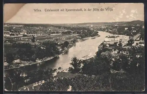 AK Wilna, Totalansicht, Fliegeraufnahme