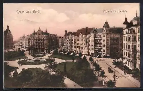 AK Berlin-Schöneberg, Partie am Victoria Luise-Platz