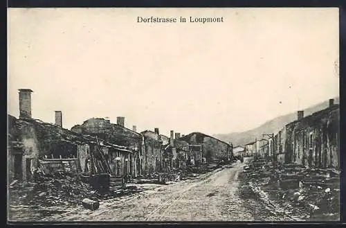 AK Loupmont, vue partielle, ruines